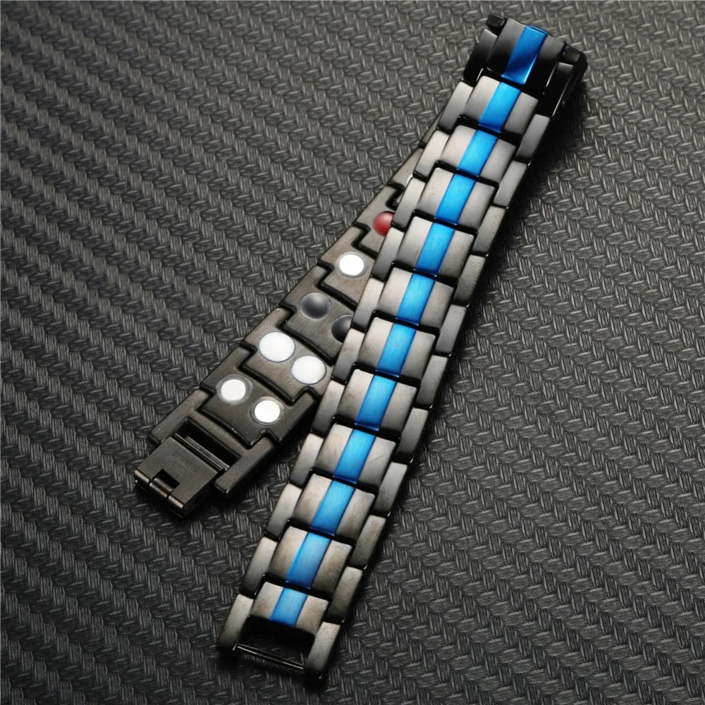 4 цвета, мужские браслеты, нержавеющая сталь, магнитный браслет для мужчин, артрит, облегчение боли, терапия, артрит, лечебные браслеты