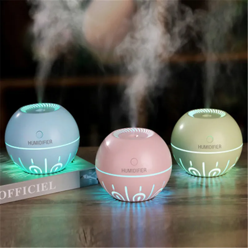 

330ml Ultrasonic Humidifiers USB Charging Air Humidifier Aroma Diffuser for Home Office Portable Car Air Freshener Mist Maker