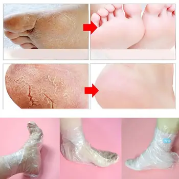 

100Pcs Disposable PE Foot Bags SPA Pedicure Covers Paraffin Bath Liner Booties 667D