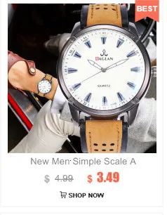 Топ бренд новый стиль Винтаж коровья кожа браслет часы повседневные мужские наручные часы Роскошные Мужские кварцевые часы Relogio Masculino