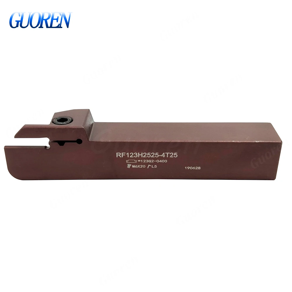 High quality RF123H2525-4T25 CNC External Grooving Tool holder for N123G2-0400 Carbide insert
