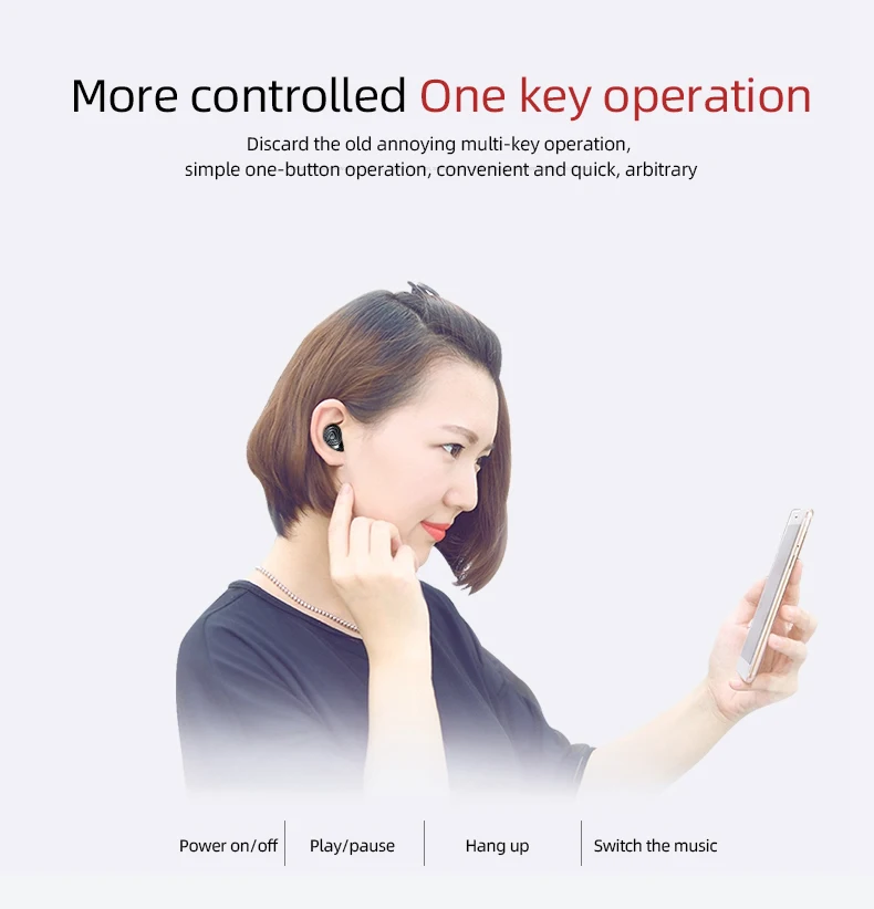 Новая частная модель D06 Смарт Bluetooth гарнитура true binaural 5,0 Автоматическое Сопряжение Беспроводная зарядка двойное шумоподавление TWS