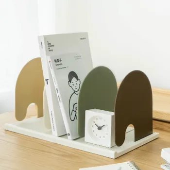 

Plastic Desktop File Rack DIY Adjustable Bookshelf Documents Storage Box Bookends Magazine Organizer Home Office Organization