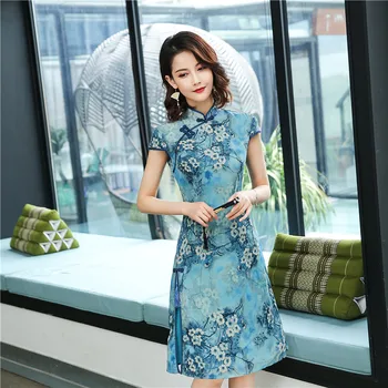 

Summer Vietnam Ao dai Chinese Asian apparel qipao dress for girls