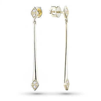 

Yellow gold pouches with diamonds