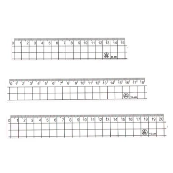 

15cm 18cm 20cm Creative Transparent Simple Ruler Acrylic Ruler High Calibration Student Ruler Learn Stationery Drawing Supplies