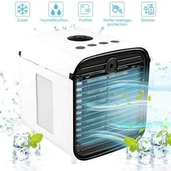 

Portable Air Conditioner 5-In-1 Air Cooler with LED Light and Negative Ion Personal Air Cooling for Home Office Travel