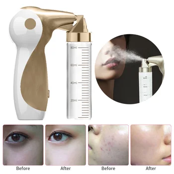

Handheld Face Mist Sprayer Nano Atomizing Replenisher Oxygen Injection Hydration For Skin Care 80ml USB Rechargeable