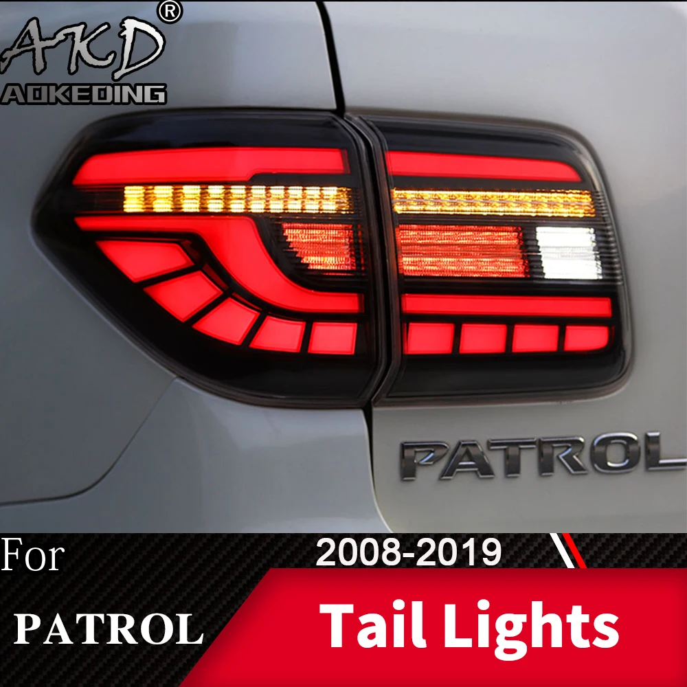 Задний фонарь для автомобиля Nissan Patrol Y62 2008- светодиодный задний фонарь Противотуманные фары Дневные ходовые огни DRL тюнинг автомобильные аксессуары