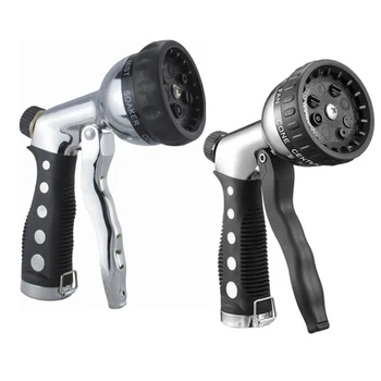 

Heavy Duty Garden Nozzle 8 Adjustable Spray Patterns Watering Lawns Washing Car