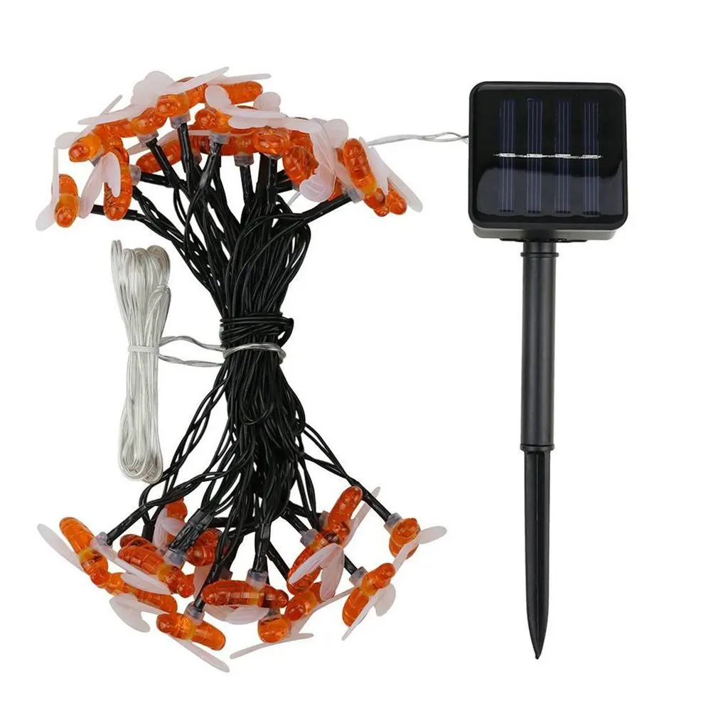 

Solar Power Bee Shape Fairy String Light Wall Window Garden Christmas Decoration Party Outdoor Indoor String Lamp