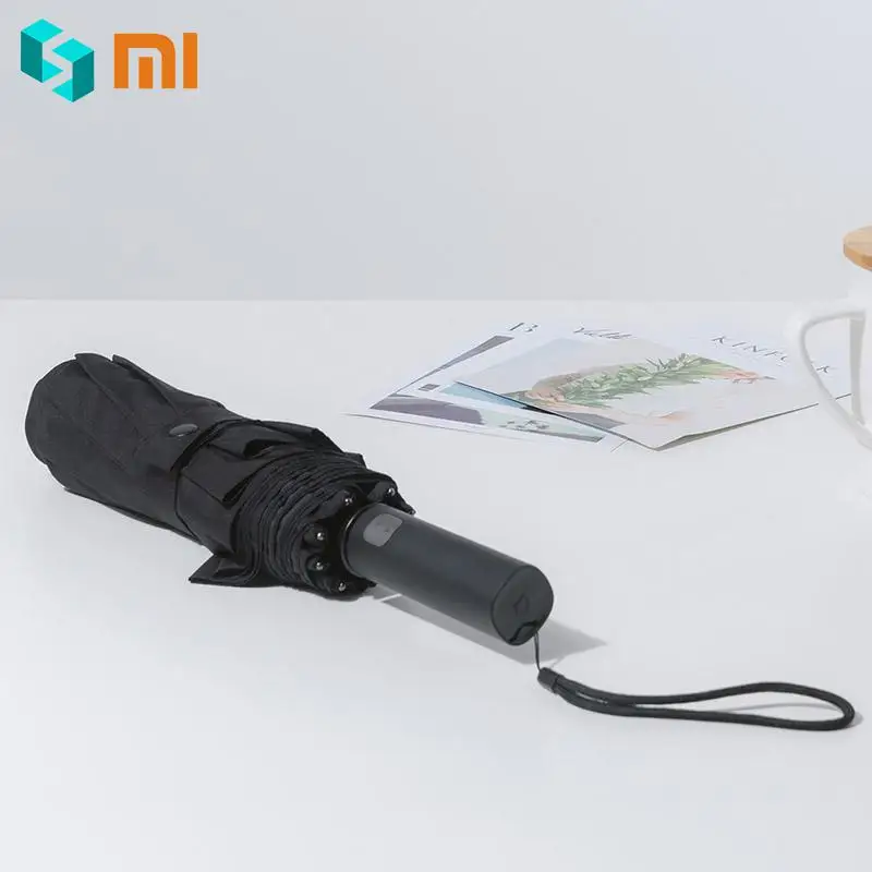 Xiaomi Mijia автоматический Солнечный дождливый алюминиевый Um-brella ветрозащитный водонепроницаемый УФ-зонтик для мужчин и женщин летний зимний зонт