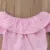 2ШТ Baby Girls Clothing Set Girls Off Shoulder Romper +Белые Рваные Джинсы Брюки Детские Розовые Наряды Наборы Одежды Для Новорожденных
