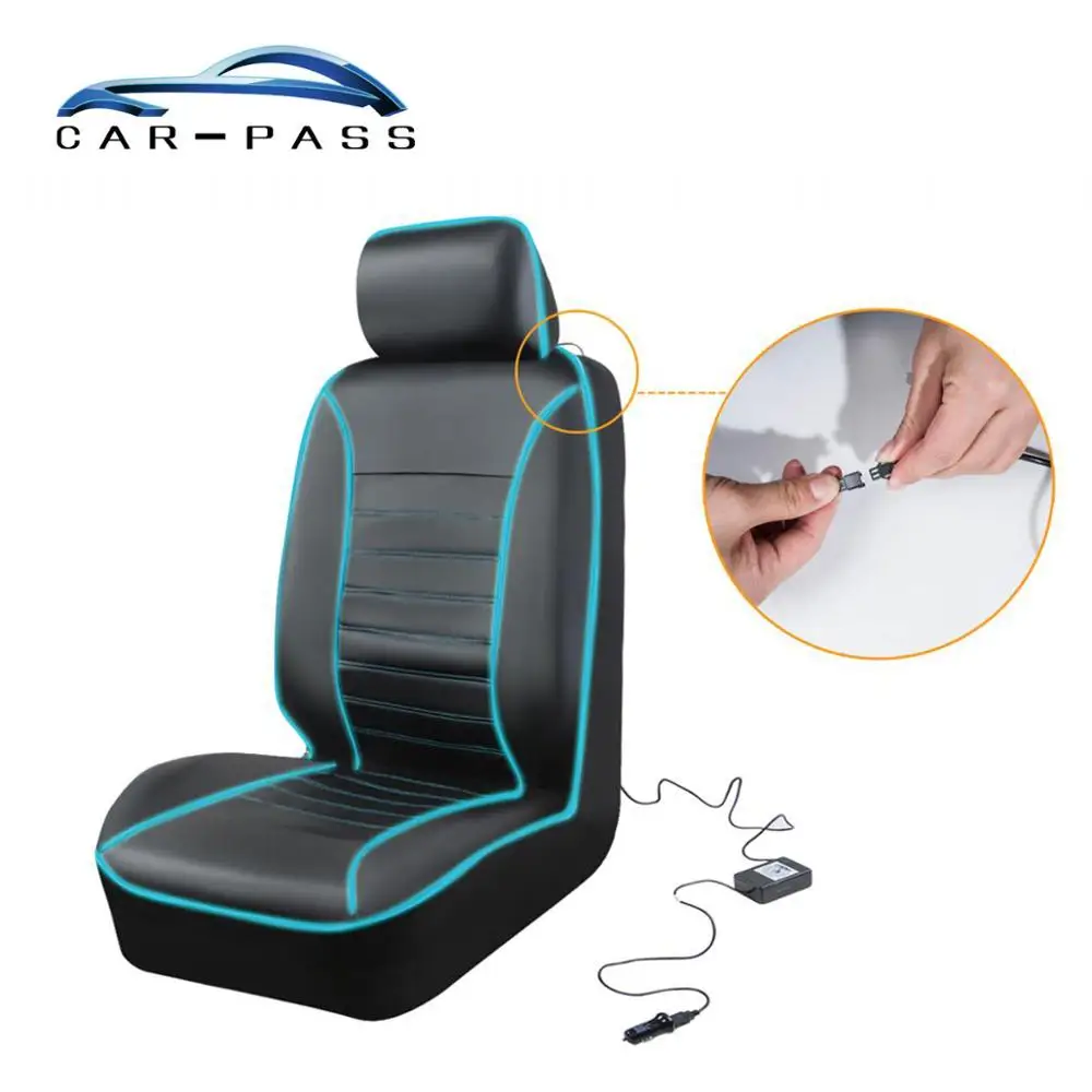 

Car-pass Illuminated car seat cover with LED Light Driver Seat Protector Automobiles Interior Accessories Lighting Seat covers
