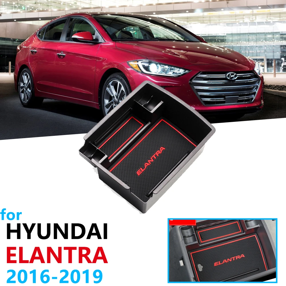 Автомобильный органайзер, аксессуары для hyundai Elantra AD Avante Super Elantra, подлокотник, коробка для хранения