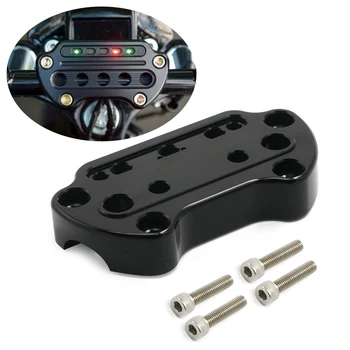 

Black Handlebar Top Clamp Indicator Light For Harley Sportster 1995-up XLH XL 883 1200 2006 - 2017 Dyna Fat Bob Wide Super Glide