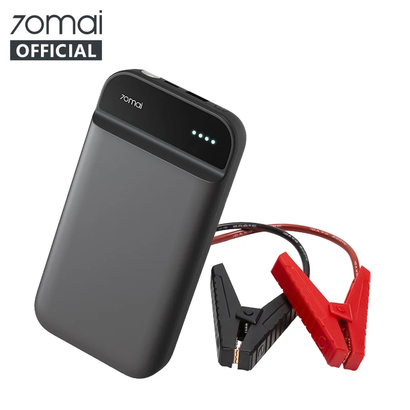

Original 70mai Jump Starter Real 11000mah Power For 3.0L Vehicle 40 Times LED for SOS and Illumination 2.4A Output for Mobiles