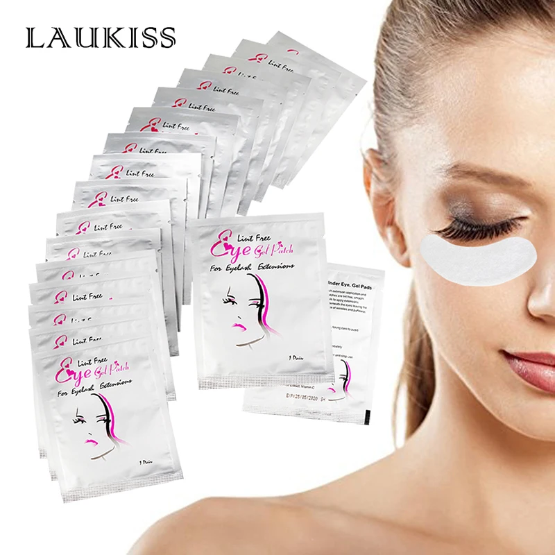 Laukiss 50/100/200 Pairs Eyelash Pad Gel Patch Grafting Eyelashes Lint free Under Eye Patches For Eyelash Extension Makeup Tools eyelash patches eyelash patch eyelash extension tape eyelash pads eyelash accessories eyelash extension supplies