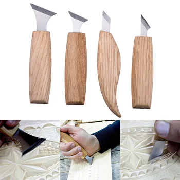 

Woodworking Engraving Kit Woodcarving Chisels Set Geometric Carving Tools Set JA55