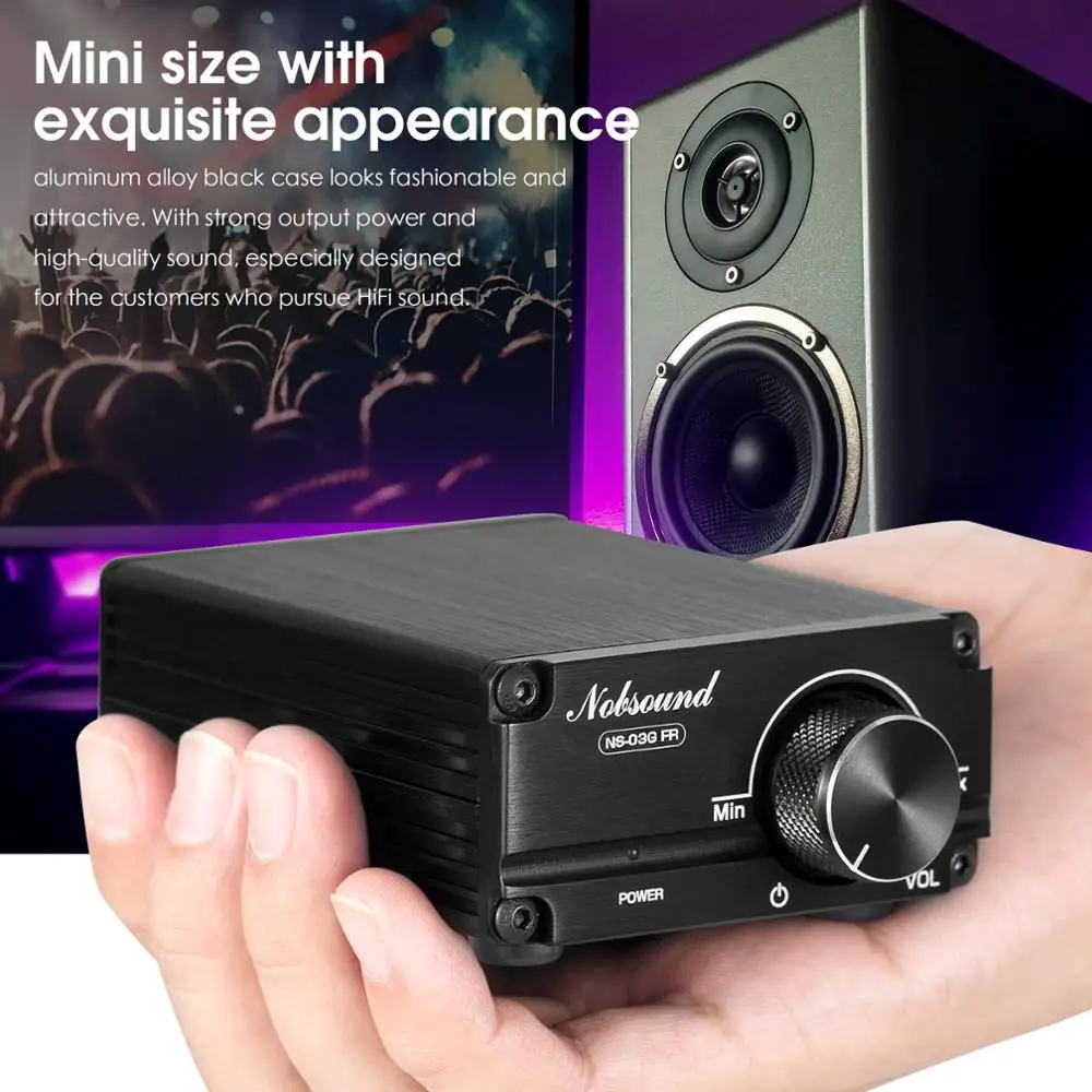 Nobsound новейший мини сабвуфер 100 Вт/Полная частота мощность моно усилитель Channel Audio
