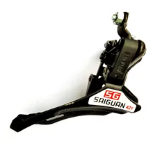 SunRun ri cheng черно-белого цвета с милым рисунком кота раскрывающегося списка передний переключатель Диаметр 31,8 горный велосипед 31,8 раскрывающегося списка спереди Deraill