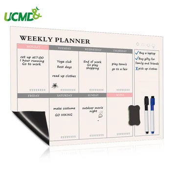 

Magnetic Weekly Planner Whiteboard Calendar Fridge Magnets Daily Planner Message Note Board Kitchen Menu Chore Chart To do list