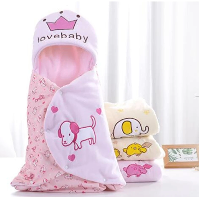

Fluffy soft Flannel Fleece Elephant Animal Furry Thermal Baby Blanket Newborn Swaddle baby deken toddler Bedding Sleeping Bag