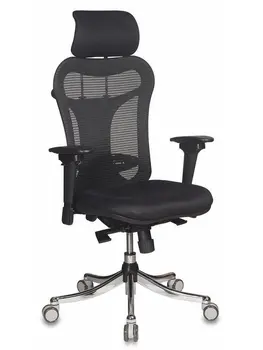 

Chair head бюрократ ch-999asx Folding mesh ergonomic black star base Chrome