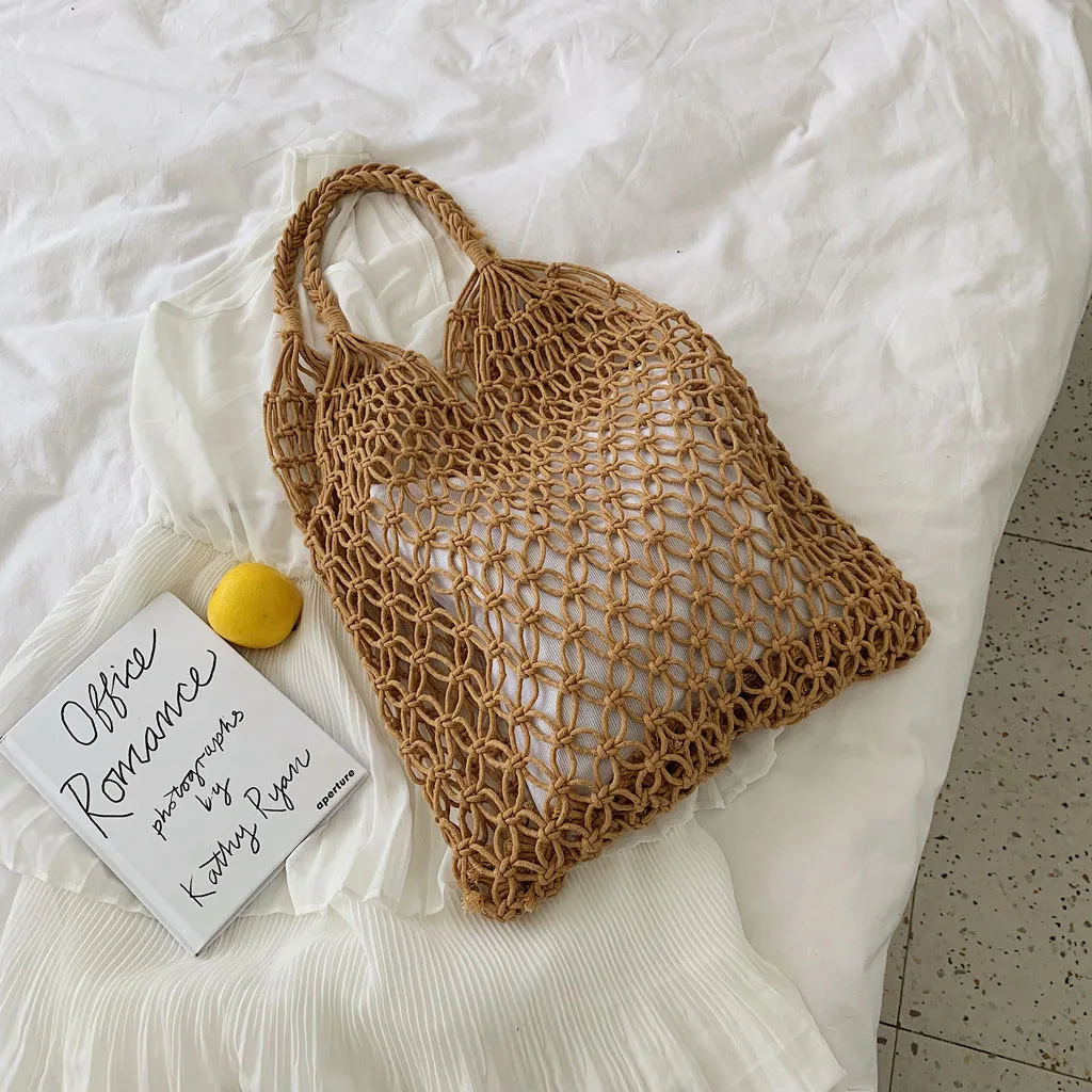 Xiniu богемные соломенные сумки для женщин, пляжные сумки, летние Ротанговые сумки на плечо ручной работы, вязаные дорожные, новинка#0524