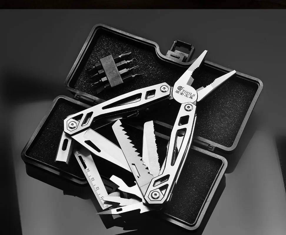 Daicamping 12 In 1 Survival EDC 3cr13 Stainless Multi Tool Camping