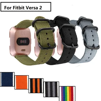 

nlyon strap for Fitbit Versa 2 Lite Soft Nylon Replacement Wristband for Fitbit Versa Lite band Edition smart watch Accessories