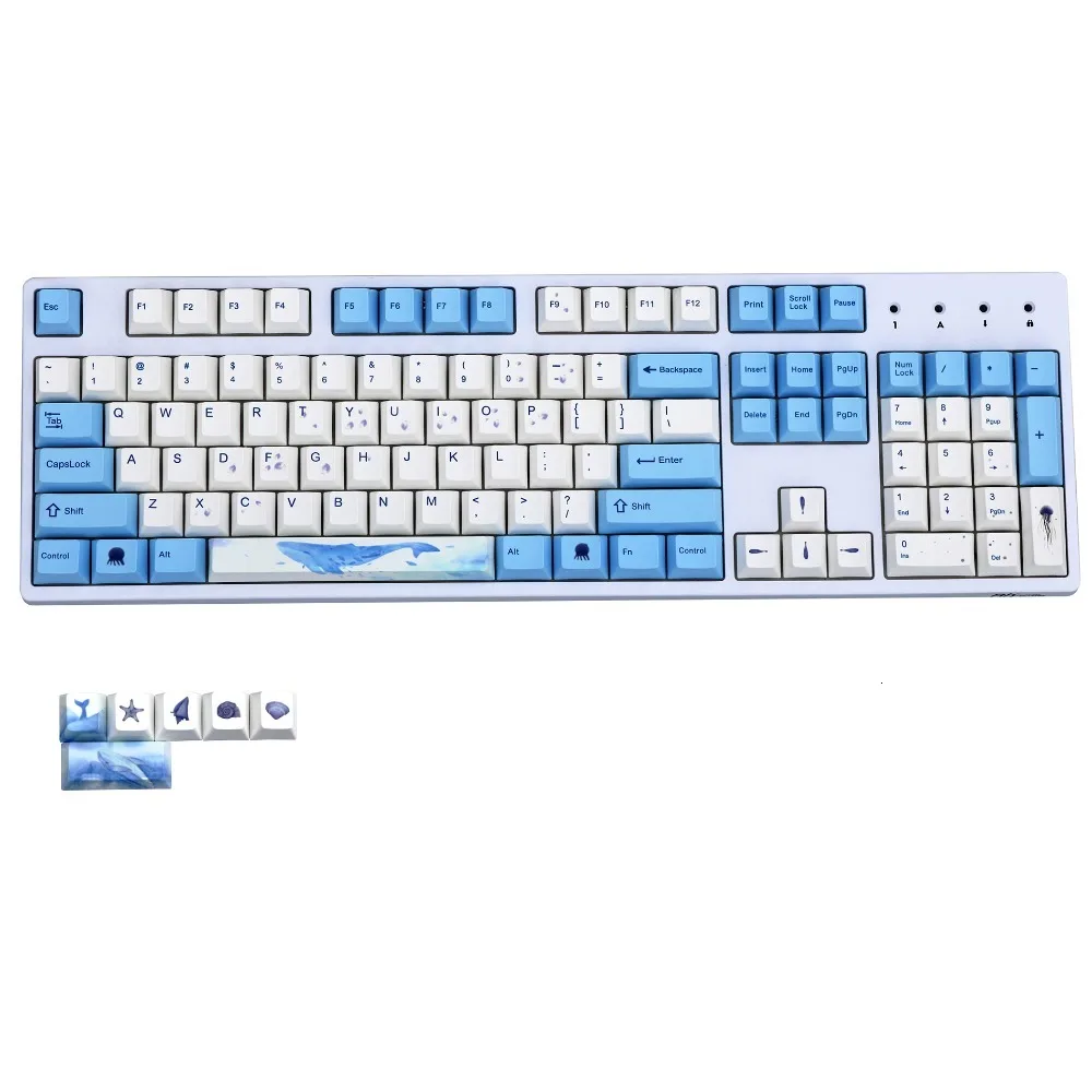Кит 108/110 клавиши краситель сублимированный pbt keycap для механической клавиатуры