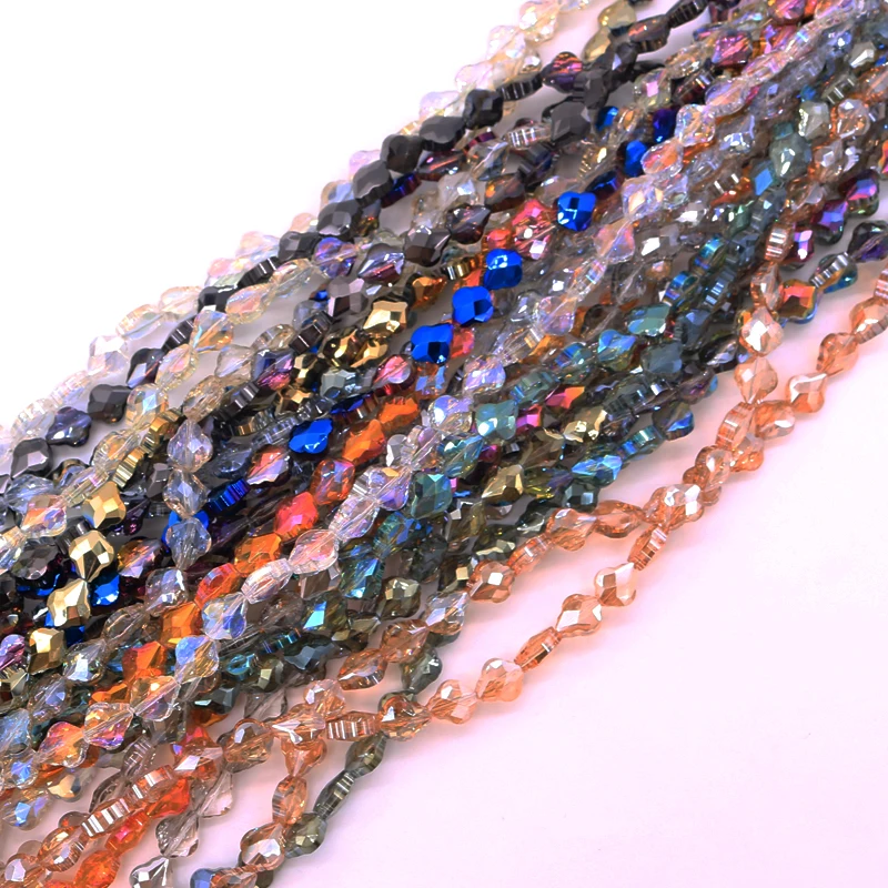 

Бесплатная доставка 350 шт./лот 8x10 мм Красочные прозрачные хрустальные бусины Briolette плоские ювелирные изделия для изготовления подвесок стеклянные бусины оптовая продажа