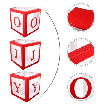 

1 Set Christmas Box Balloon Box Party Case Surprise Box Transparent Box