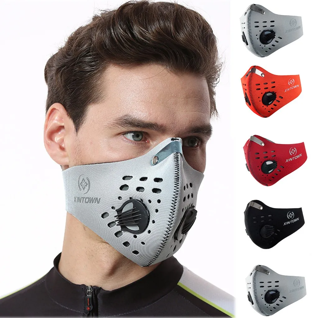 1pcs Adult Man Women Outddoor Dustproof Windproof Face Masks Activated Carbon Dust Mouth Mask Маска От Вируса Masque Mascara