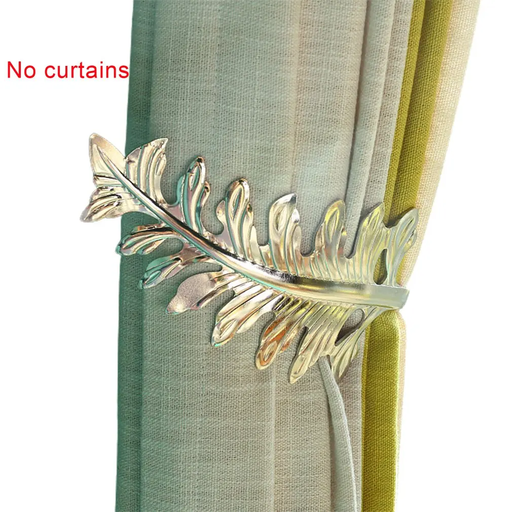 

Fashion leaf curtain wall hook U-shaped hook European style simple modern hook without hanging ball zinc alloy
