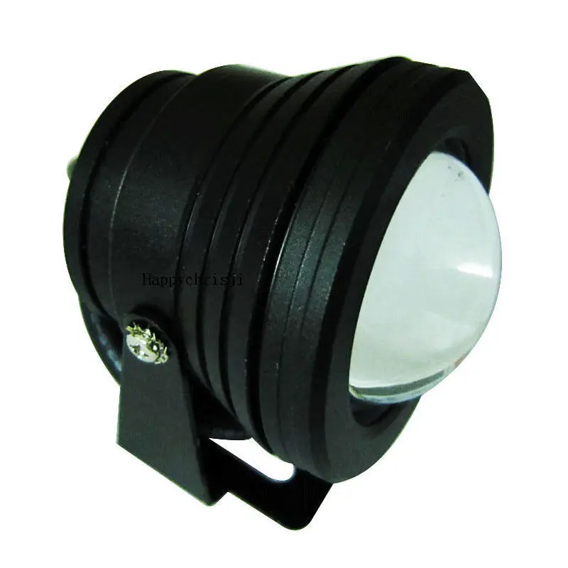 10W RGB Waterproof IP67 High Power LED Round Floodlight black 12V DC