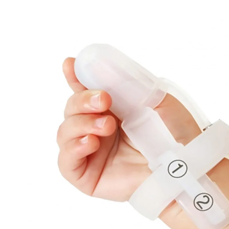 Нетоксичный силиконовый детский соска для сосания большого пальца стоп-защита для пальцев набор для ухода, чтобы остановить отсасывание большого пальца коррекция укуса