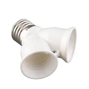 

E27 Splitter to 2 E27 LED halogen Light Lamp Bulb Adapter Converter Screw Socket