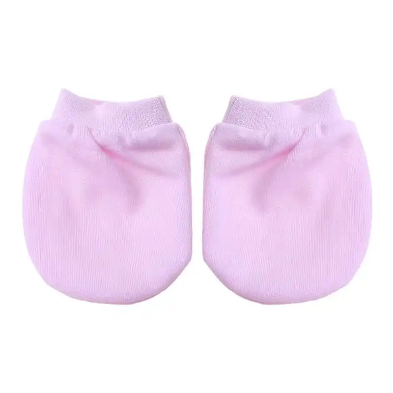 solid color baby mittens