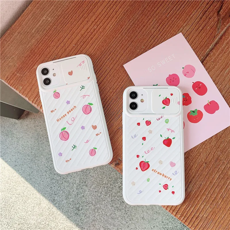 Cute Cartoon Camera Phone Case For iphone 11 Pro Max 7 8 plus XR X XS max SE 2 Back Cover Funny Cute Strawberry Peach Soft Cases Cute Cartoon Camera Phone Case For iphone 11 Pro Max 7 8 plus XR X XS max SE 2 Back Cover Funny Cute Strawberry Peach Soft Cases