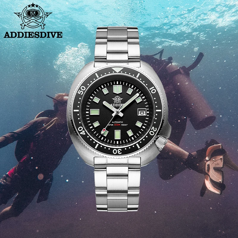 Addiesdive Automatic Mechanical Watch Men Sapphire Crystal NH35 Steel Dive  Watch Mechanical C3 Luminous Diver Wristwatches Man|Sports Watches| -  AliExpress