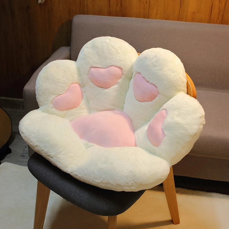 Chair Cushions, Cute Cat Paw Shape Plush Seat Cushions for Home Office Hotel Café New Style 2021 