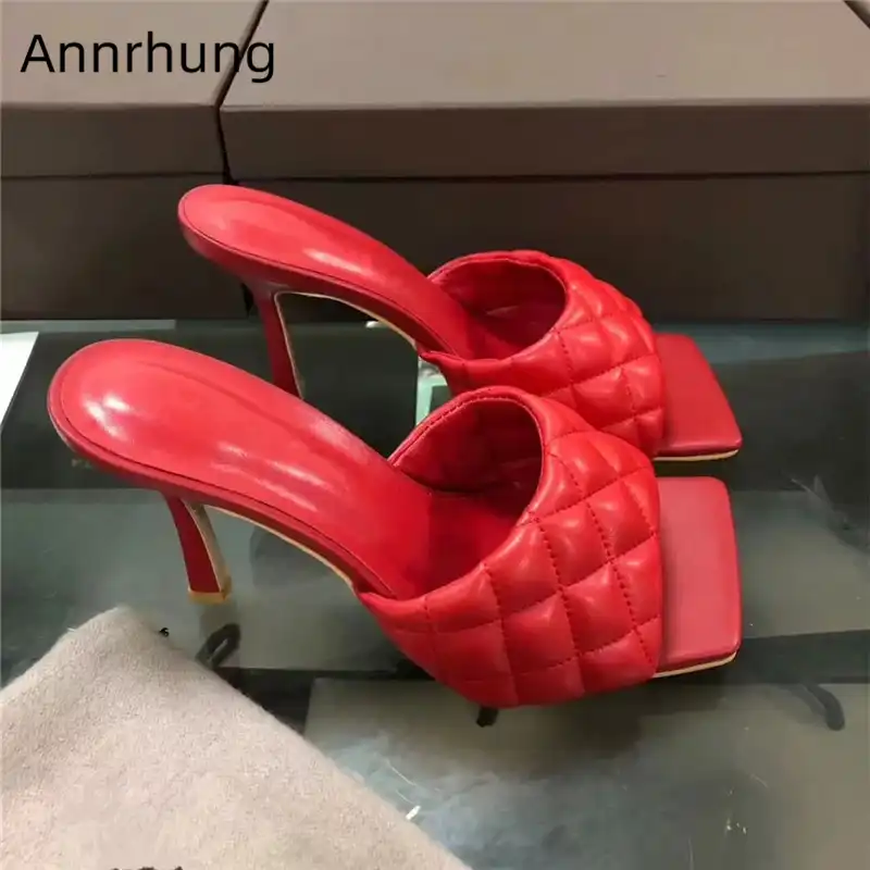 square toe high heels