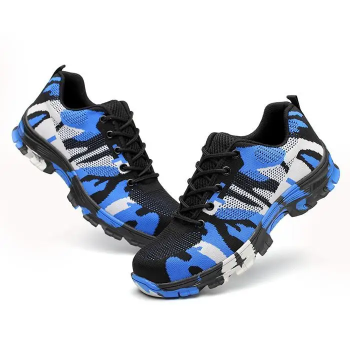 Camouflage Breathable Comfortable Construction Site Non-slip Adhesive shoes Sports, Casual Safety Unisex Shoes