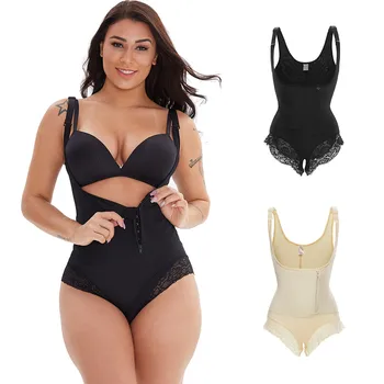 

Women Body Shapers Waist Trainer Bodysuit Slim Underwear Full Body Zipper Shapewear Tummy Control Corset Shapewear Bum Lifter