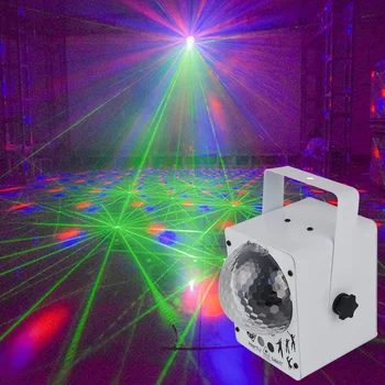 

60 Patterns Party Lamp Indoor Decor RGB Projector LED Disco Light DJ Stage Music Activated Magic Ball Home With Remote Control