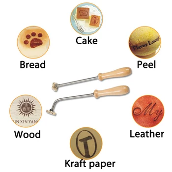 

Cake Stamping Iron Creative Cake Wood Leather Branding Stamping Embossing Soldering Iron Bakeware Pasta Nozullar Branding Iron