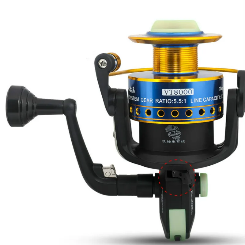  1000s-6000s Spinning Fishing Reel Distance Trolling Fishing Wheel Carretilha Vara De Pesca Molinete