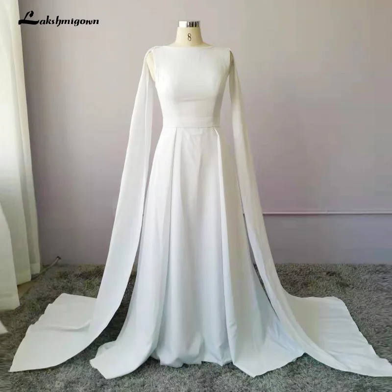 Lakshmigown чисто белые свадебные платья, атласные наружные Красные ковровые платья Vestido De Noiva